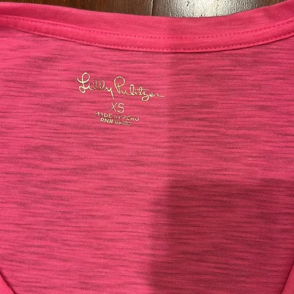 Lilly Pulitzer hot pink T-shirt XS - Picture 2 of 5